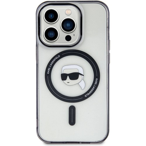 Apple iPhone 15 Pro Uyumlu Kılıf Karl Lagerfeld Magsafe Şarj Özellikli IML Karl Orjinal Lisanslı Kapak