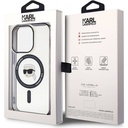 Apple iPhone 15 Pro Uyumlu Kılıf Karl Lagerfeld Magsafe Şarj Özellikli IML Karl Orjinal Lisanslı Kapak