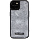 Apple iPhone 15 Plus Uyumlu Kılıf Karl Lagerfeld Taşlı Metal Logo Orjinal Lisanslı Kapak