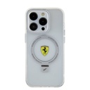 Apple iPhone 15 Pro Uyumlu Kılıf Ferrari Magsafe Şarj Özellikli Standlı Buzlu Yüzey Dizayn Kapak - 17