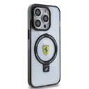 Apple iPhone 15 Pro Uyumlu Kılıf Ferrari Magsafe Şarj Özellikli Standlı Buzlu Yüzey Dizayn Kapak - 19