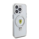 Apple iPhone 15 Pro Uyumlu Kılıf Ferrari Magsafe Şarj Özellikli Standlı Buzlu Yüzey Dizayn Kapak - 20