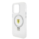 Apple iPhone 15 Pro Uyumlu Kılıf Ferrari Magsafe Şarj Özellikli Standlı Buzlu Yüzey Dizayn Kapak - 24