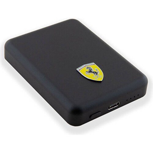 Ferrari Led Işıklı Göstergeli Magsafe Magnetik Orjinal Lisanslı Powerbank 5000 Mah