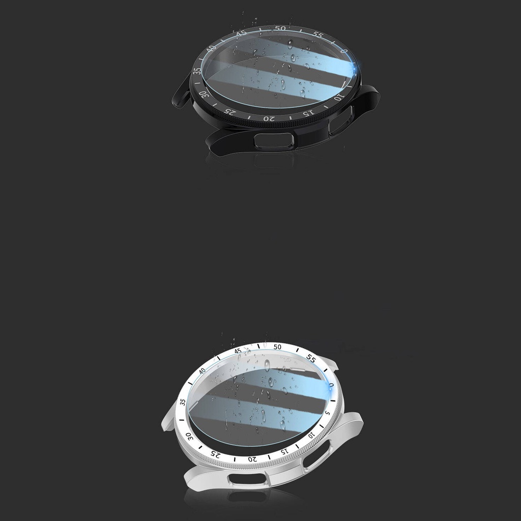 Samsung Galaxy Watch 6 Classic 47mm Uyumlu Sert PC Kasa ve Ekran Koruyucu Zore Sport Watch Gard 29 - 7