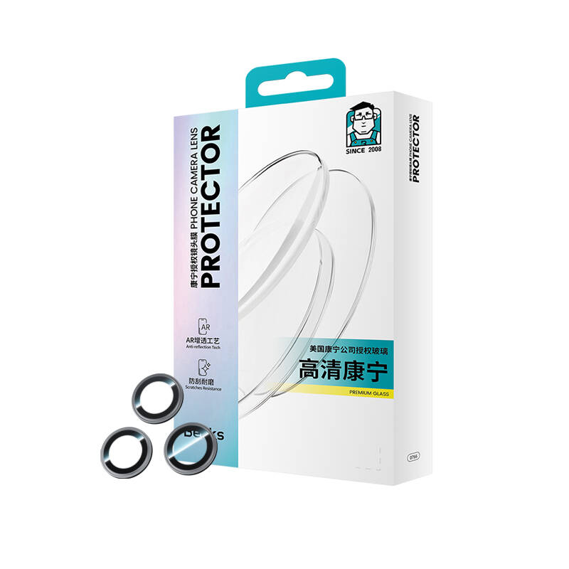 Apple iPhone 15 Pro Uyumlu ​Benks King Kong Corning Kamera Lens Koruyucu - 2