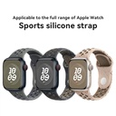 Apple Watch 38mm Uyumlu Kordon Silikon Esnek Yumuşak Delikli Spor KRD-02 Kayış