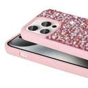 Apple iPhone 15 Pro Uyumlu Kılıf Parlak Taşlı Tasarım Zore Linea Kapak - 3