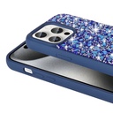 Apple iPhone 15 Pro Uyumlu Kılıf Parlak Taşlı Tasarım Zore Linea Kapak - 8