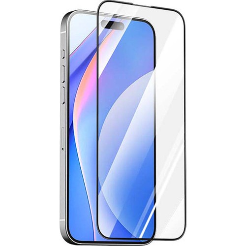 Apple iPhone 15 Pro Max Uyumlu Recci RSP-A05SD 3D HD Full Transparan Temperli Cam Ekran Koruyucu