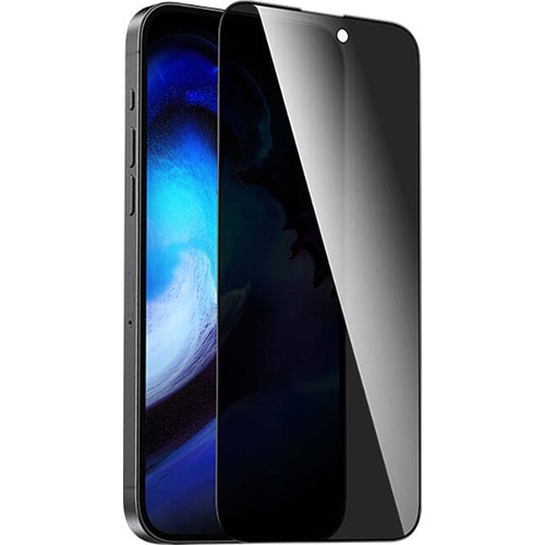 Apple iPhone 15 Pro Uyumlu Recci RSP-A06SP 3D Privacy Shield Temperli Cam Ekran Koruyucu