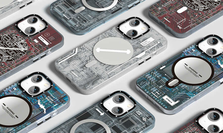 Apple iPhone 13 Uyumlu Kılıf Magsafe Şarj Özellikli YoungKit Technology Serisi Kapak - 8