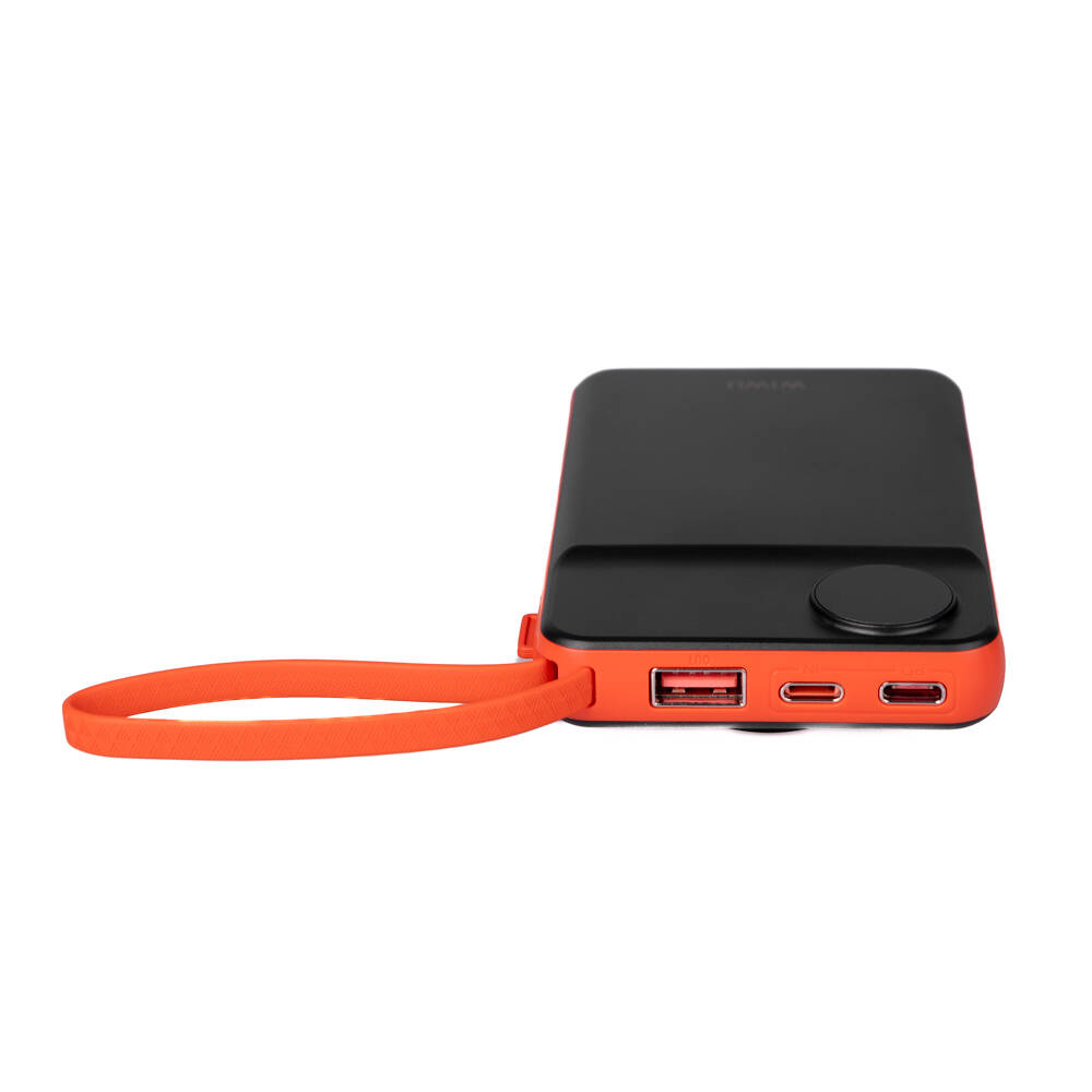 Wiwu Wi-P007 LED Ekranlı Akıllı Saat Kablosuz Şarj Özellikli Taşınabilir Powerbank 10000mAh 22.5W - 1