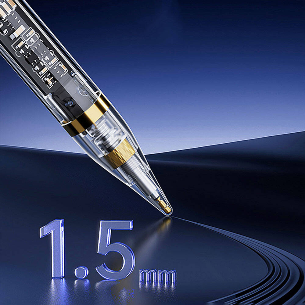 Wiwu Pencil W Pro Dijital Led Göstergeli Palm-Rejection Şeffaf Görünüm Tasarımlı Dokunmatik Çizim Kalemi - 7