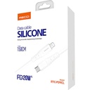 Recci RTC-P09CL Silicone Serisi 20W Hızlı Şarj Özellikli Type-C To Lightning PD Kablo 1.5M