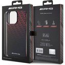 Apple iPhone 15 Pro Max Uyumlu Kılıf AMG Orjinal Lisanslı Çift Katmanlı Küçük Logolu Dörtgen Şerit Desenli Kapak
