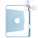 Apple iPad 10.9 2022 Uyumlu (10.Nesil) Kılıf Zore Termik Kalem Bölmeli Dönebilen Standlı Kılıf - 5