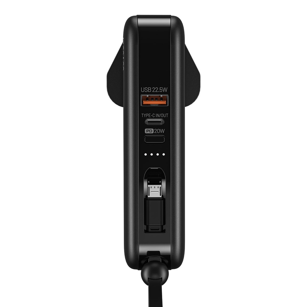Wiwu JC-23 Micro Type-C ve Lightning Kablolu Şarj Göstergeli PD Powerbank 22.5W 10000mAh - 8