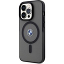 Apple iPhone 15 Pro Max Uyumlu Kılıf BMW Orjinal Lisanslı Magsafe Şarj Özellikli IML Baskı Logolu Buzlu Mat Kapak
