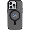 Apple iPhone 15 Pro Max Uyumlu Kılıf BMW Orjinal Lisanslı Magsafe Şarj Özellikli IML Baskı Logolu Buzlu Mat Kapak