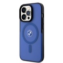 Apple iPhone 15 Pro Max Uyumlu Kılıf BMW Orjinal Lisanslı Magsafe Şarj Özellikli IML Baskı Logolu Buzlu Mat Kapak