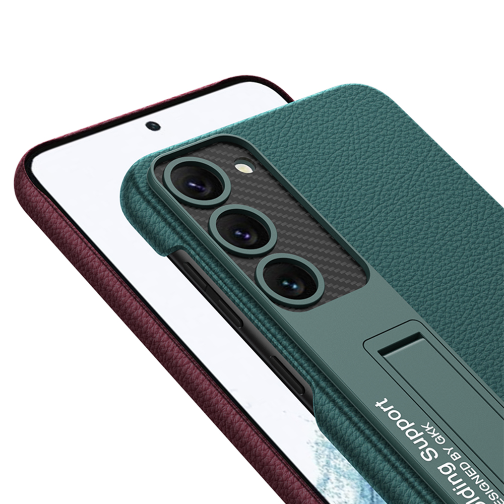 Samsung Galaxy S23 Plus Uyumlu Kılıf Zore Kıpta Standlı Kapak - 4