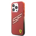 Apple iPhone 15 Pro Max Uyumlu Kılıf Ferrari Orjinal Lisanslı Transparan SF Yazılı Kenarları Renk Geçişli Kapak