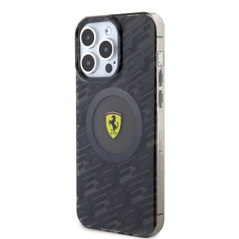 Apple iPhone 15 Pro Max Uyumlu Kılıf Ferrari Orjinal Lisanslı Magsafe Şarj Özellikli Multi SF Kapak - 1
