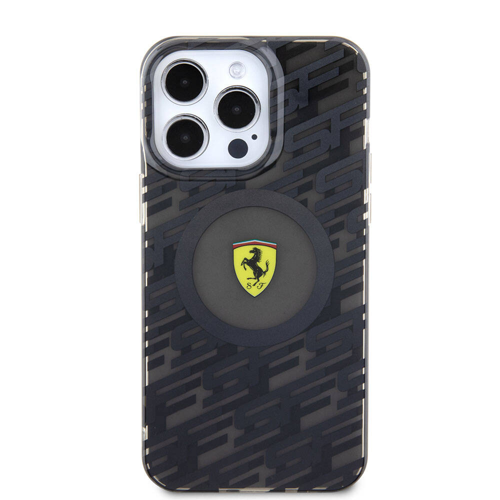 Apple iPhone 15 Pro Max Uyumlu Kılıf Ferrari Orjinal Lisanslı Magsafe Şarj Özellikli Multi SF Kapak - 2