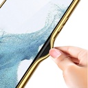 Samsung Galaxy S23 Uyumlu Kılıf Deri Görünümlü Kenarları Elektroplating Kaplama Zore Fizyon Kapak - 4