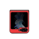 Samsung Galaxy Z Flip 5 Uyumlu Kılıf Ferrari Orjinal Lisanslı PU Deri Metal Logolu Multi Çizgili Kapak