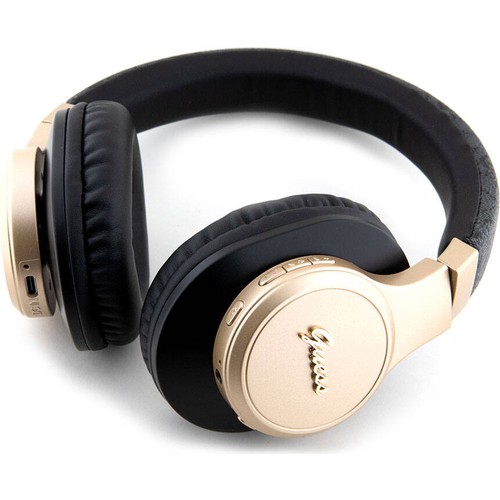 Guess Orjinal Lisanslı Script Gold Serisi Metal Yazı Logolu 4G Desenli Bluetooth Kulaklık