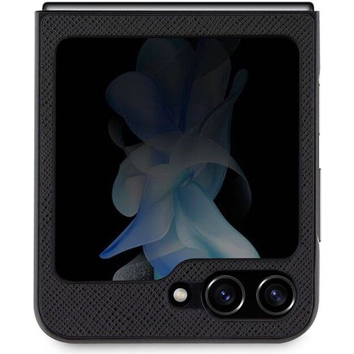 Samsung Galaxy Z Flip 5 Uyumlu Kılıf Karl Lagerfeld Orjinal Lisanslı K&C Metal Logolu Saffiano Kapak