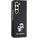 Samsung Galaxy Z Fold 5 Uyumlu Kılıf Karl Lagerfeld Orjinal Lisanslı K&C Metal Logolu Saffiano Kapak