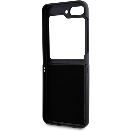 Samsung Galaxy Z Flip 5 Uyumlu Kılıf Karl Lagerfeld Orjinal Lisanslı KL Desenli Choupette İkonik Saffiano Kapak