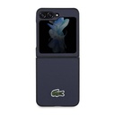 Samsung Galaxy Z Flip 5 Uyumlu Kılıf Lacoste Orjinal Lisanslı PU Pike Desenli Arka Yüzey İkonik Timsah Dokuma Logolu Kapak - 8