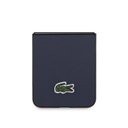 Samsung Galaxy Z Flip 5 Uyumlu Kılıf Lacoste Orjinal Lisanslı PU Pike Desenli Arka Yüzey İkonik Timsah Dokuma Logolu Kapak - 11