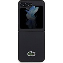 Samsung Galaxy Z Flip 5 Uyumlu Kılıf Lacoste Orjinal Lisanslı PU Pike Desenli Arka Yüzey İkonik Timsah Dokuma Logolu Kapak