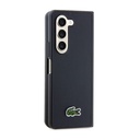 Samsung Galaxy Z Fold 5 Uyumlu Kılıf Lacoste Orjinal Lisanslı PU Pike Desenli Arka Yüzey İkonik Timsah Dokuma Logolu Kapak - 10