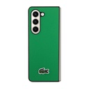 Samsung Galaxy Z Fold 5 Uyumlu Kılıf Lacoste Orjinal Lisanslı PU Pike Desenli Arka Yüzey İkonik Timsah Dokuma Logolu Kapak - 13