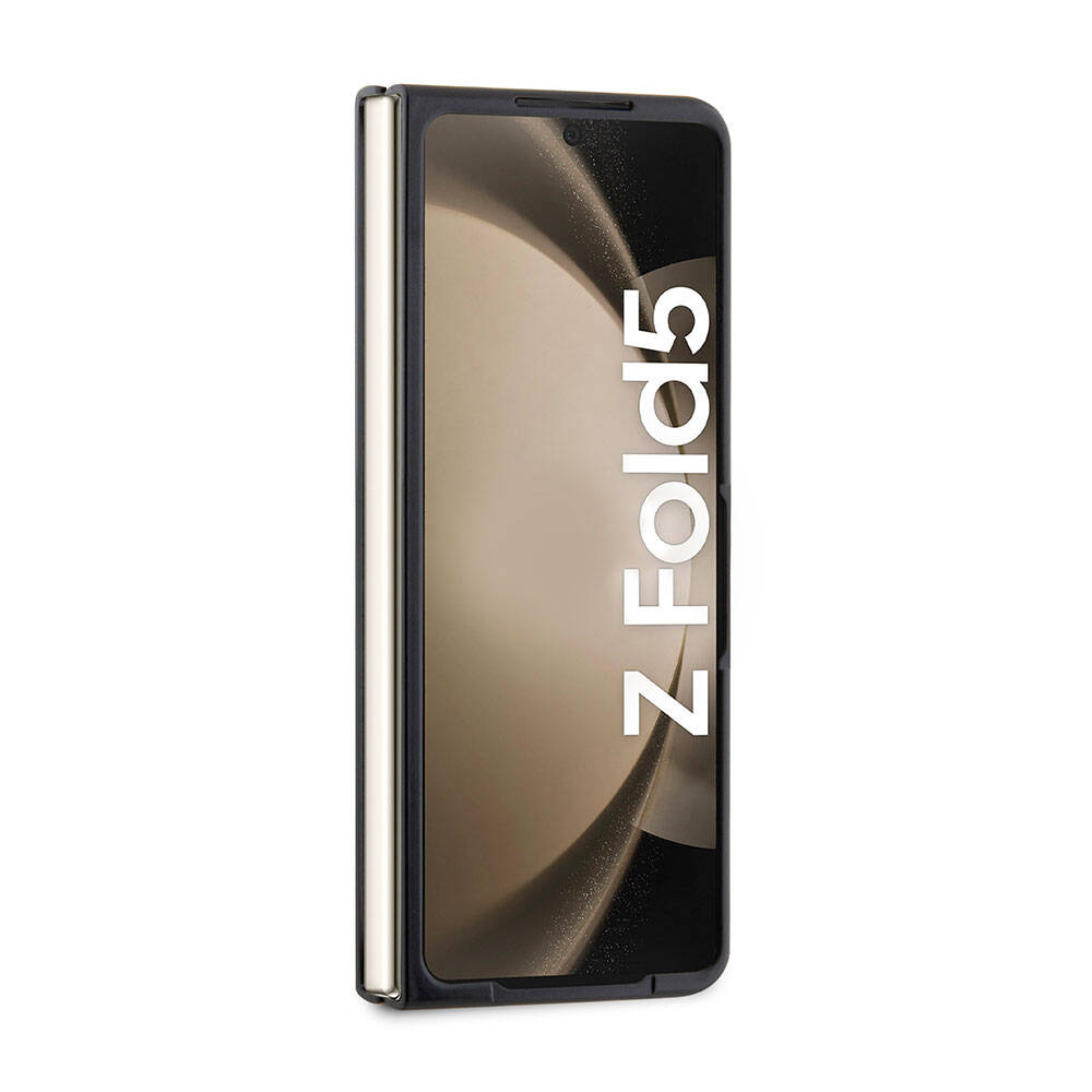 Samsung Galaxy Z Fold 5 Uyumlu Kılıf Lacoste Orjinal Lisanslı PU Pike Desenli Arka Yüzey İkonik Timsah Dokuma Logolu Kapak - 14