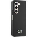 Samsung Galaxy Z Fold 5 Uyumlu Kılıf Lacoste Orjinal Lisanslı PU Pike Desenli Arka Yüzey İkonik Timsah Dokuma Logolu Kapak