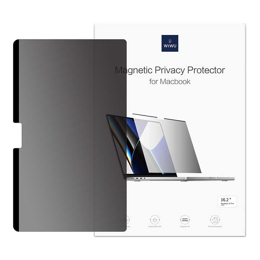 Apple Macbook Pro 16.2 2023 A2780 Uyumlu Wiwu iPrivacy Magnetik Hayalet Ekran Koruyucu - 2