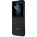Samsung Galaxy Z Flip 5 Uyumlu Kılıf Mercedes Benz Orjinal Lisanslı Metal Yıldız Logolu Urban Deri Kapak