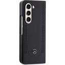 Samsung Galaxy Z Fold 5 Uyumlu Kılıf Mercedes Benz Orjinal Lisanslı Metal Yıldız Logolu Urban Deri Kapak