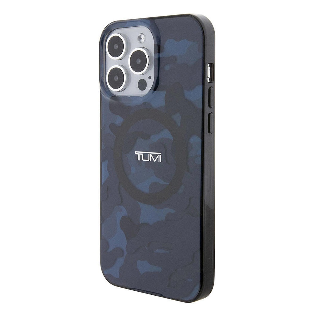 Apple iPhone 15 Pro Max Uyumlu Kılıf TUMI Orjinal Lisanslı Magsafe Şarj Özellikli PC TPU Çift Katmanlı Kamuflaj Desenli Kapak