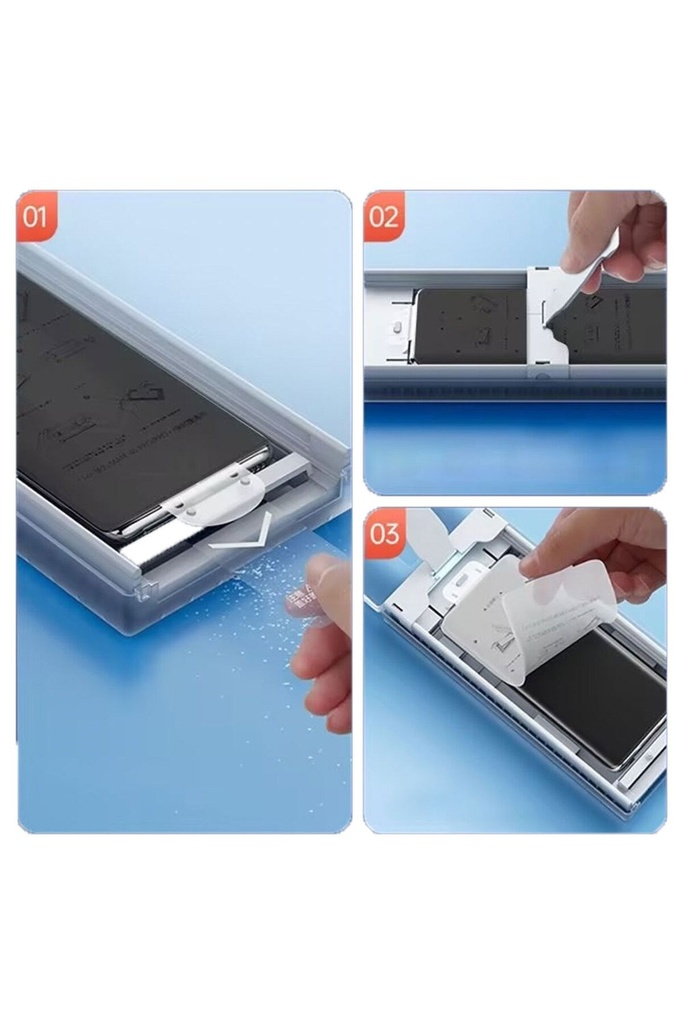 Samsung Galaxy S24 Ultra Uyumlu Zore Kolay Uygulama Aparatlı Privacy Easy Body Hayalet Ekran Koruyucu