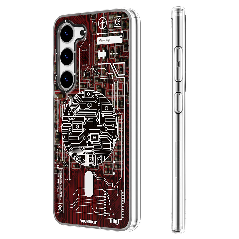 Samsung Galaxy S23 Plus Uyumlu Kılıf Magsafe Şarj Özellikli YoungKit Technology Serisi Kapak - 6