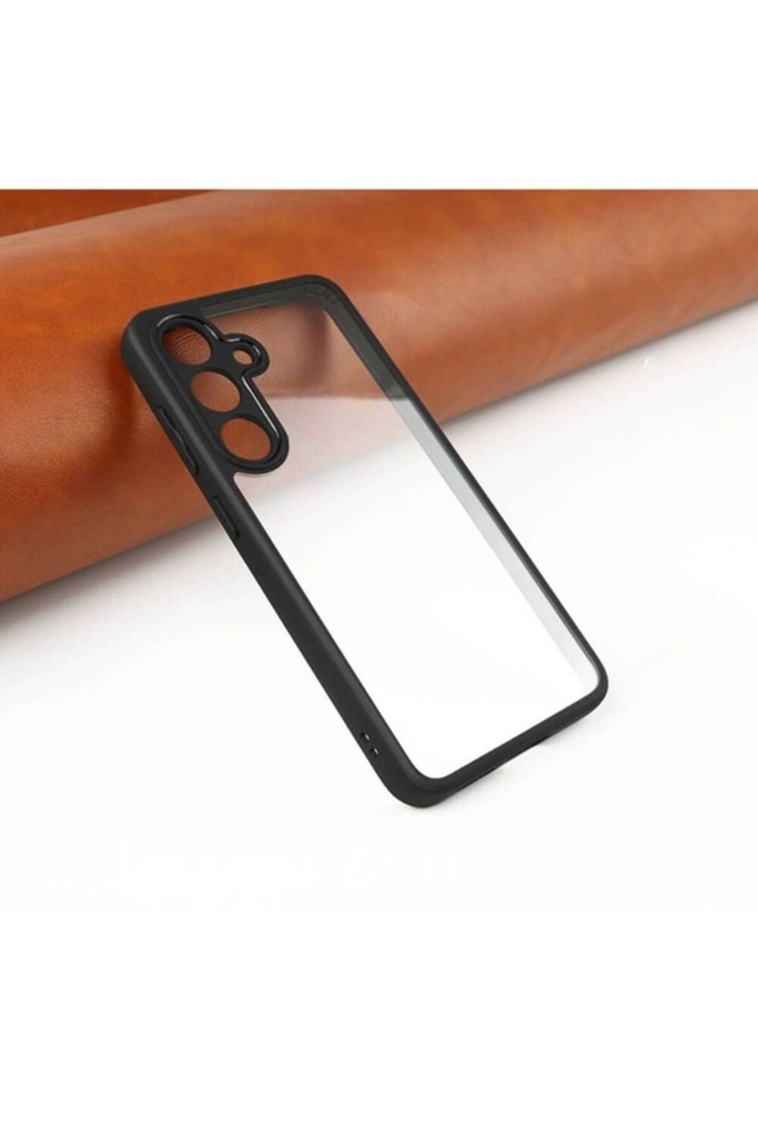 Samsung Galaxy S24 Plus Uyumlu Kılıf Kamera Korumalı Şeffaf Arka Yüzey Zore New Roll Kapak