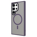 Samsung Galaxy S24 Ultra Uyumlu Kılıf Sert PC Arka Yüzey Wireless Şarj Özellikli Zore Flet Magsafe Kapak - 2